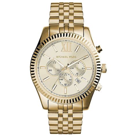 michael kors mini lexington watch set|michael kors chronograph gold.